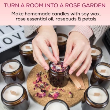 Dried Rose Petals and Buds - Edible Flowers for Crafts and Baking