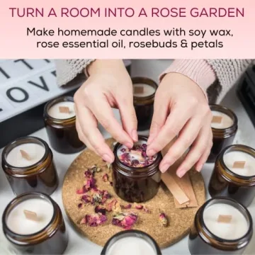 Dried Rose Petals and Buds - Edible Flowers for Crafts and Baking