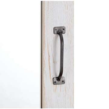 FirsTime & Co. Cottage Door Wall Mirror, 32"H x 24"W, Rustic White