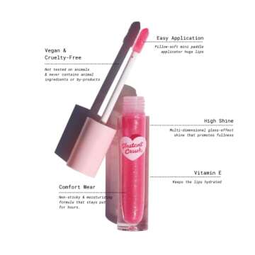 Half Caked Instant Crush Lip Gloss - High Shine & Hydrating