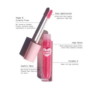 Half Caked Instant Crush Lip Gloss - High Shine & Hydrating