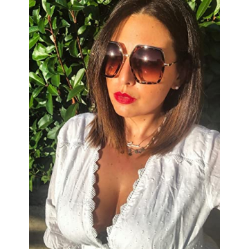 FEISEDY Retro Square Sunglasses for Women Stylish and Unique