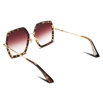 FEISEDY Retro Square Sunglasses for Women Stylish and Unique