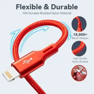 Short Multi Charging Cable, 1Ft/2Pack Multi Charging Cord, 4 in 1 Multi Charger Cable,Multi Charger,Fast Charging with IP/Type C/Micro USB Ports for Cell Phones/Tablets/Samsung Galaxy/LG/More