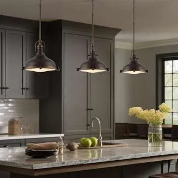Kira Home Beacon Industrial Farmhouse Pendant Light