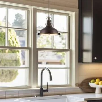 Kira Home Beacon Industrial Farmhouse Pendant Light