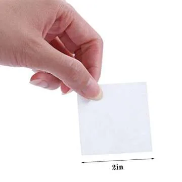 975 Pieces Lint Free Nail Art Gel Polish Remover Cotton Pad Nail Wipe With 1 Pcs Cuticle Double Head Pusher Remover Tool