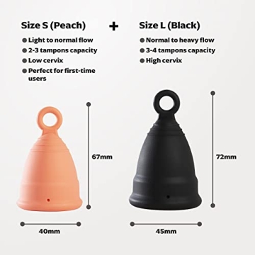 Zeerocup Menstrual Cup 2 Pack for Comfort & Sustainability