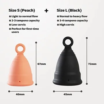 Zeerocup Menstrual Cup 2 Pack for Comfort & Sustainability