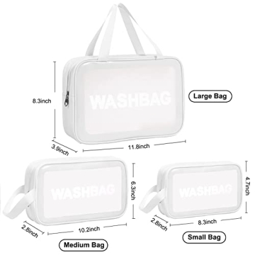 MURDIZZO 3 PCS Travel Toiletry Bag for All Travelers