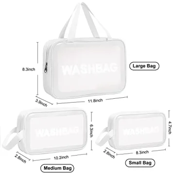 MURDIZZO 3 PCS Travel Toiletry Bag for All Travelers