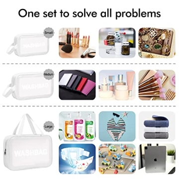 MURDIZZO 3 PCS Travel Toiletry Bag for All Travelers