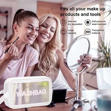 MURDIZZO 3 PCS Travel Toiletry Bag for All Travelers