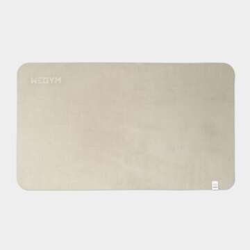 WeGym Suede Sweat Towel for Yoga, Pilates, Hot Yoga, Home Workouts, Gym - Soft Absorbent Quick Dry Hand Towel Travel Size