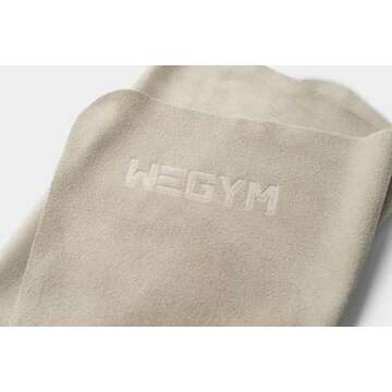 WeGym Suede Sweat Towel for Yoga, Pilates, Hot Yoga, Home Workouts, Gym - Soft Absorbent Quick Dry Hand Towel Travel Size