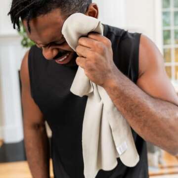 WeGym Suede Sweat Towel for Yoga, Pilates, Hot Yoga, Home Workouts, Gym - Soft Absorbent Quick Dry Hand Towel Travel Size