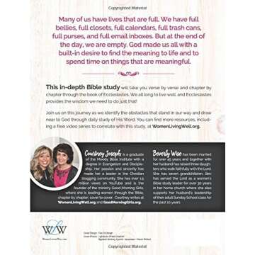 Ecclesiastes: Wisdom For Living Well: An In-depth Bible Study