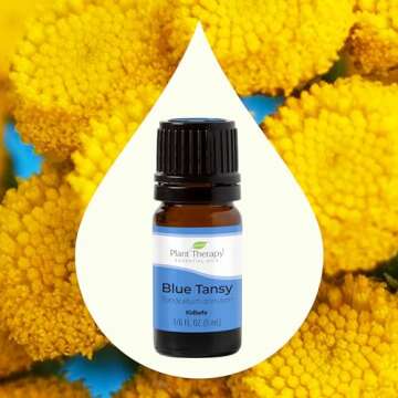 Plant Therapy Blue Tansy Essential Oil 100% Pure, Undiluted, Natural Aromatherapy, Therapeutic Grade 5 mL (1/6 oz)