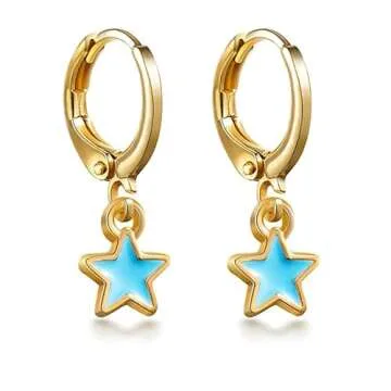Vibrant College Style Earrings in 9/18 Pairs for Young Fashion