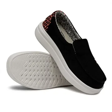 Hey Dude Women’s Misty Rise Black Palm Size 8 Shoes