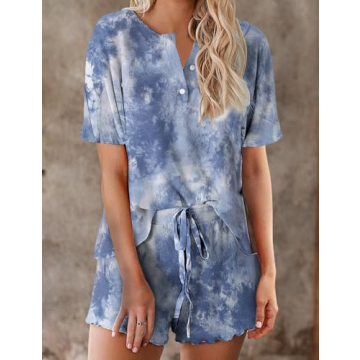 Ultra-Soft Tie Dye Pajamas Set for Women - Comfortable Loungewear