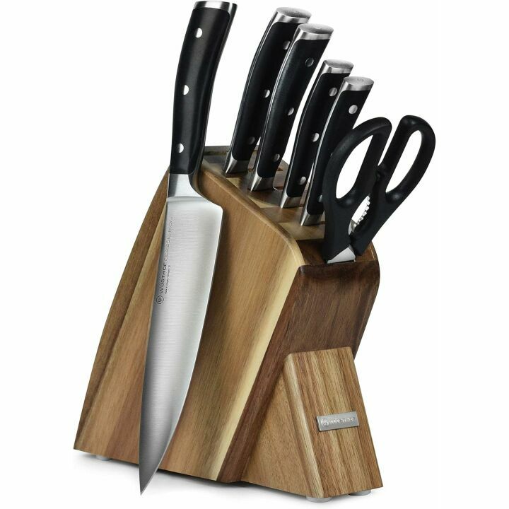 Wusthof Classic Ikon Knife Set with Acacia Block