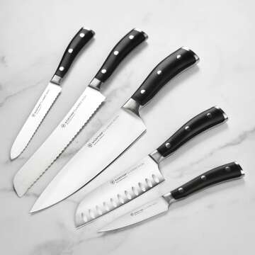 Wusthof Classic Ikon Knife Set with Acacia Block