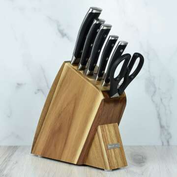 Wusthof Classic Ikon Knife Set with Acacia Block