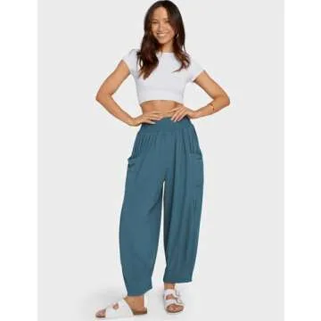 TARSE Women's Linen Palazzo Pants - Versatile Comfort & Style