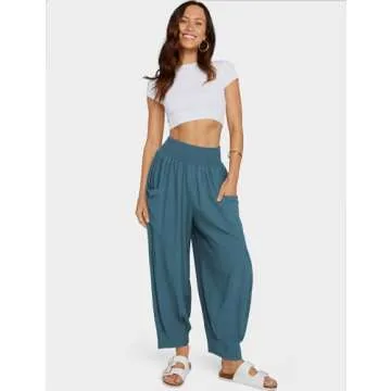 TARSE Women's Linen Palazzo Pants - Versatile Comfort & Style