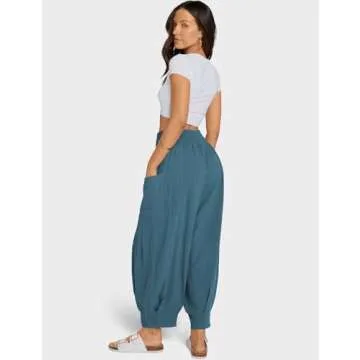 TARSE Women's Linen Palazzo Pants - Versatile Comfort & Style