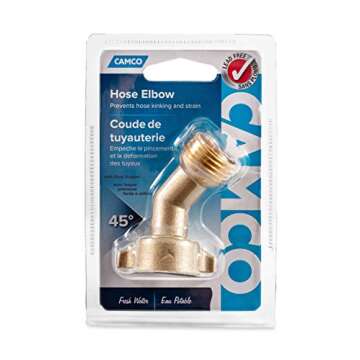 Camco 45 Degree Hose Elbow for Hassle-Free Water Hookups