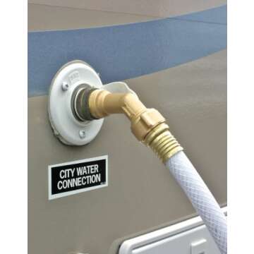 Camco 45 Degree Hose Elbow for Hassle-Free Water Hookups