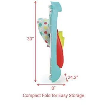 Kolcraft Tiny Steps 2-in-1 Infant & Baby Activity Walker - Seated or Walk-Behind, Jubliee