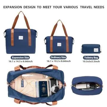 LONG VACATION 6-Piece Luggage Set with Spinner Wheels