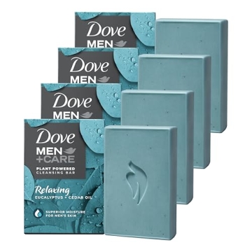 DOVE MEN + CARE 4 Count Cleansing Bar with Eucalyptus & Cedar Oil