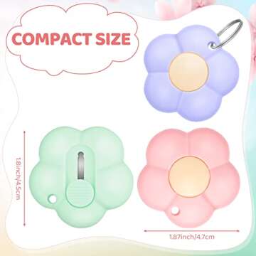 8 Pieces Mini Utility Knives Cloud and Flower Shaped Box Cutter Retractable Letter Opener Paper Enve...