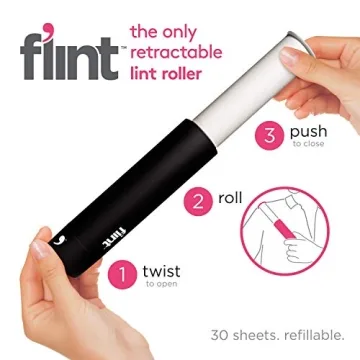 Flint Retractable Lint Roller Stylish and Eco-Friendly