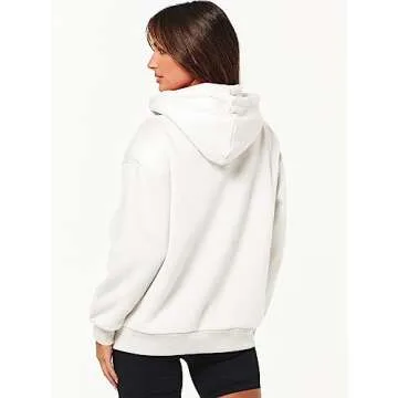 Caracilia Women's Oversized Zip Up Hoodie for Fall