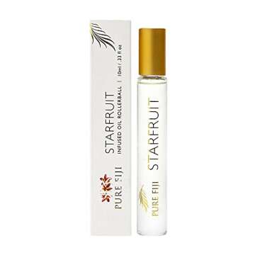 PURE FIJI Infused Oil Rollerball - Essential Oil Roller Bottles for Travel