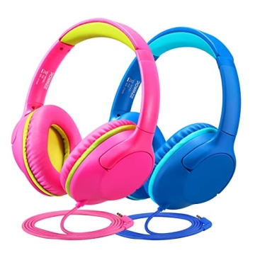 POWMEE Kids Headphones - Comfortable, Durable & Stylish