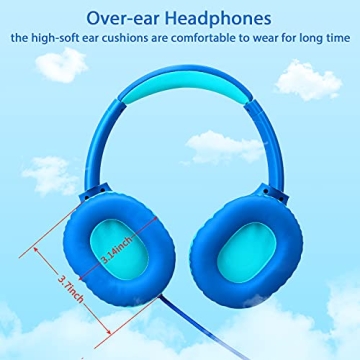 POWMEE Kids Headphones - Comfortable, Durable & Stylish