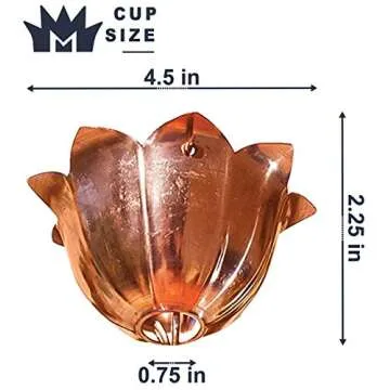 Elegant Copper Lotus Rain Chain for Stylish Outdoor Decor