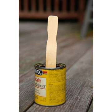 Henry Bukke's Best Wood Paint Sticks Paddles, Finest Quality For Wood Crafts, MADE IN USA - 9 Inch Length, Box of 100