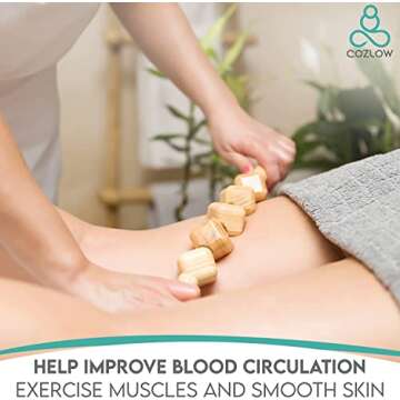 COZLOW 3-in-1 Wood Therapy Massage Tools for Body Shaping