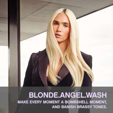 KEVIN.MURPHY BLONDE.ANGEL.WASH - Blonde Shampoo - Purple Shampoo for Blonde & Grey Hair - Colour Enh...