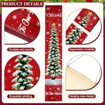 SmoothNovelty Christmas Porch Sign 47'' Wooden Decoration