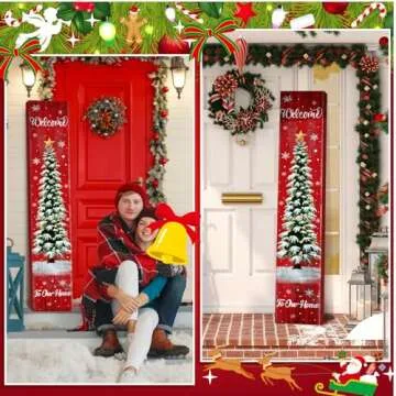 SmoothNovelty Christmas Porch Sign 47'' Wooden Decoration