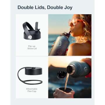 BUZIO 64oz Insulated Water Bottle for All-Day Hydration