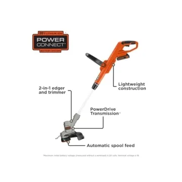 Lightweight 20V BLACK+DECKER Cordless String Trimmer